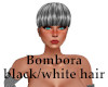 Bombora black/white hair