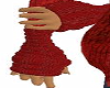 Red Knitted Wrist Warmer