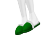 Green Xmas Fur Slippers