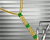 GoldChain With Green