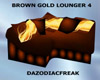 Brown Gold Lounger 4