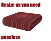 poseless Striped cushion