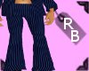 [rb]navy striped flares