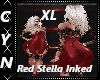 XL Red Stella Inked Dres