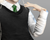 HP Slytherin Shirt + Tie