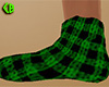 Green Slippers Plaid (F)