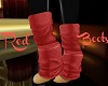 Red fall sweater boots