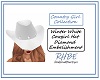 RHBE.White Cowgirl Hat