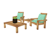 Lite Wood Patio Seats