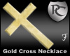 Long Gold Cross Necklace