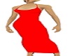 slinky red caz dress