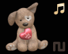 Valentines Puppy w/Radio