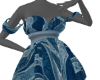 Blue Snakeskin Dress V2