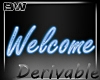 Welcome Neon Sign Glitte