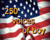 250 voices of boy