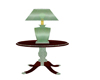 Creamy Green Lamp Table