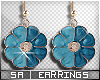 SA| Bloom Earrings Blue