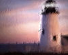 Gold Lighthouse Painting
