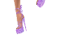 wedding shoe lilac