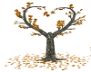 heart tree autumn