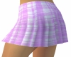 Pink Plaid Pleated Skirt