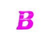 Letter B Pink