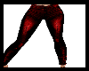 (V) Red leather pants