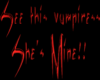 Vampiress is mine