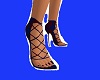 blue w red spots heels 