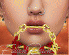 Chain Choker Red/Gold