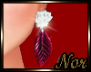 {N}Burgundy Earring** {N}Burgundy Earring**