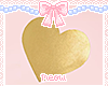 ♛Gold Heart Sticker