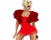 red furry shrug