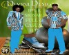 DD*BLUE MOASIC FULL/SHOE