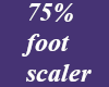 *M* 75% foot scaler