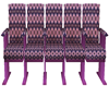 theater chairs purple