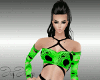 Toxic Green Rain Outfit