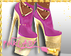 <P>Purple Gold Heels