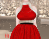 梅 xmas red dress