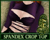 Spandex Crop Top Purple