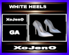 WHITE HEELS