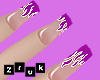 Nails - Purple Fire