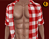 Red Open Shirt Plaid (M)