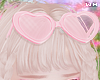 w. Pink Heart Glasses