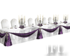 Wedding Purple Headtable