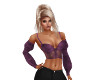 Fall Plum Lace Blouse