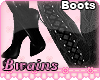 *B* Lace Boots*Coal