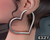 Heart Earrings Silver <