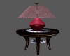 End Table w/Lamp Pnk/Bur