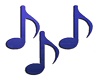 Blue Music Note Marker